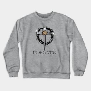 Forgiven - 3 Nails, crown of thorns Crewneck Sweatshirt